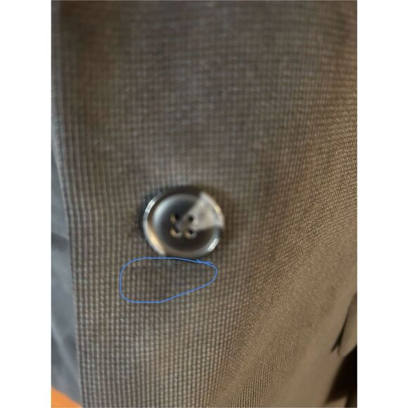 Afazzy Charcoal Square Weave Sport Coat Blazer Jacket NWT READ Size 60XL (5676) - Picture 4 of 8